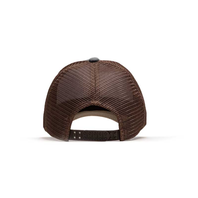 GORRA TRUCKER IDENTIDAD - GRIS CON CAFÉ