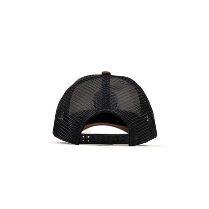 GORRA TRUCKER IDENTIDAD - CREMA CON CAFÉ QUEMADO