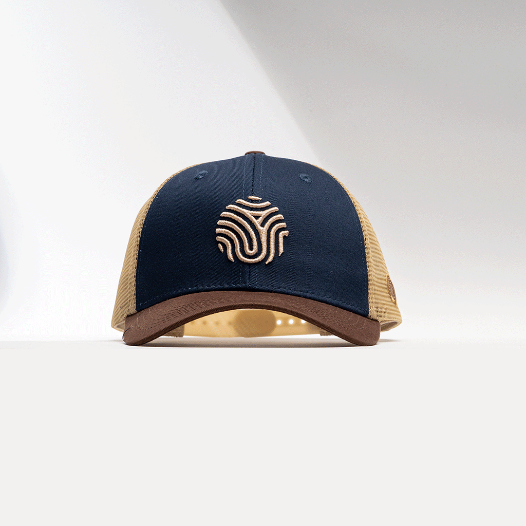 GORRA IDENTIDAD - AZUL CON CAFE