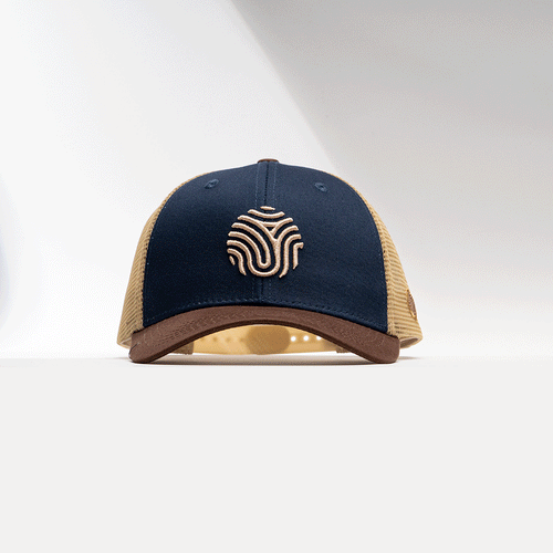 GORRA IDENTIDAD - AZUL CON CAFE