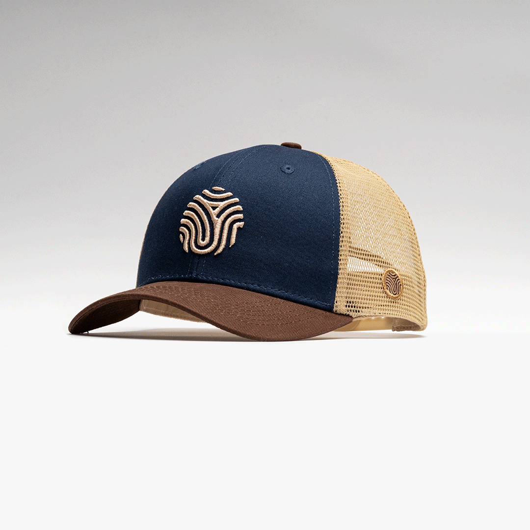 GORRA IDENTIDAD - AZUL CON CAFE