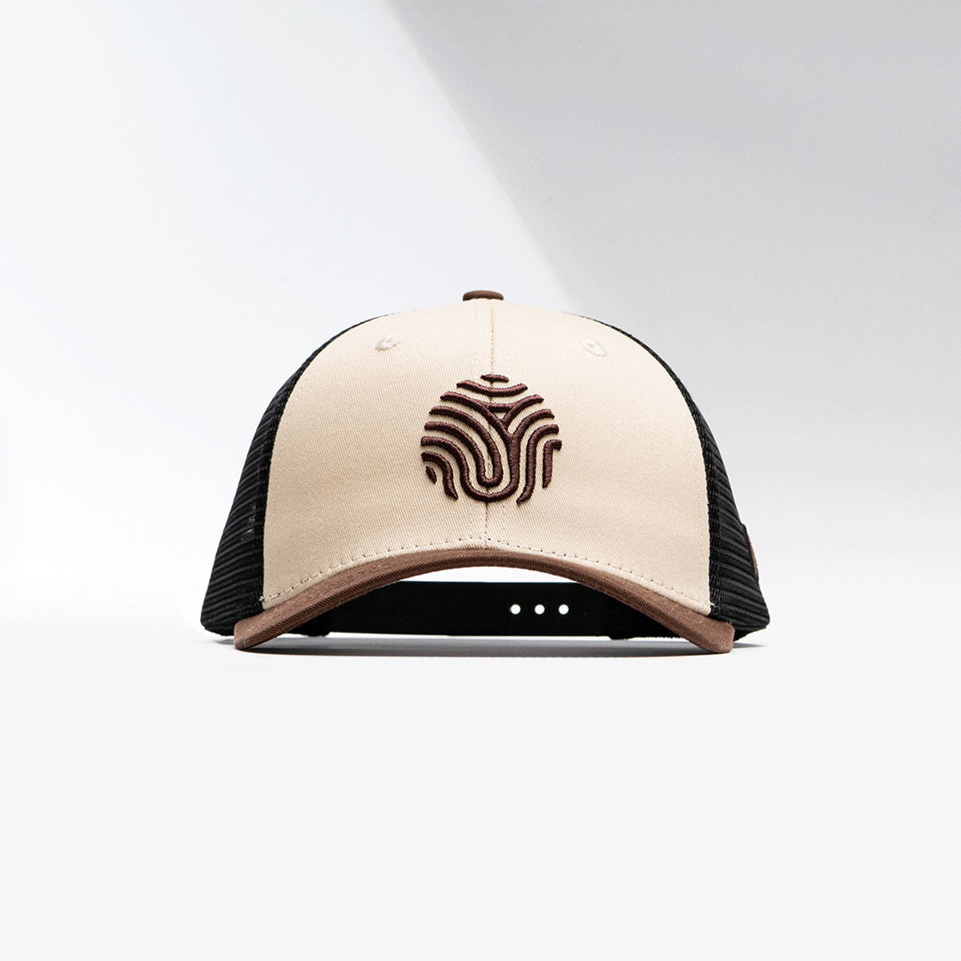 GORRA IDENTIDAD - CREMA CON CAFÉ