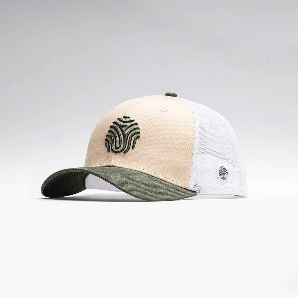 GORRA IDENTIDAD - CREMA CON VERDE