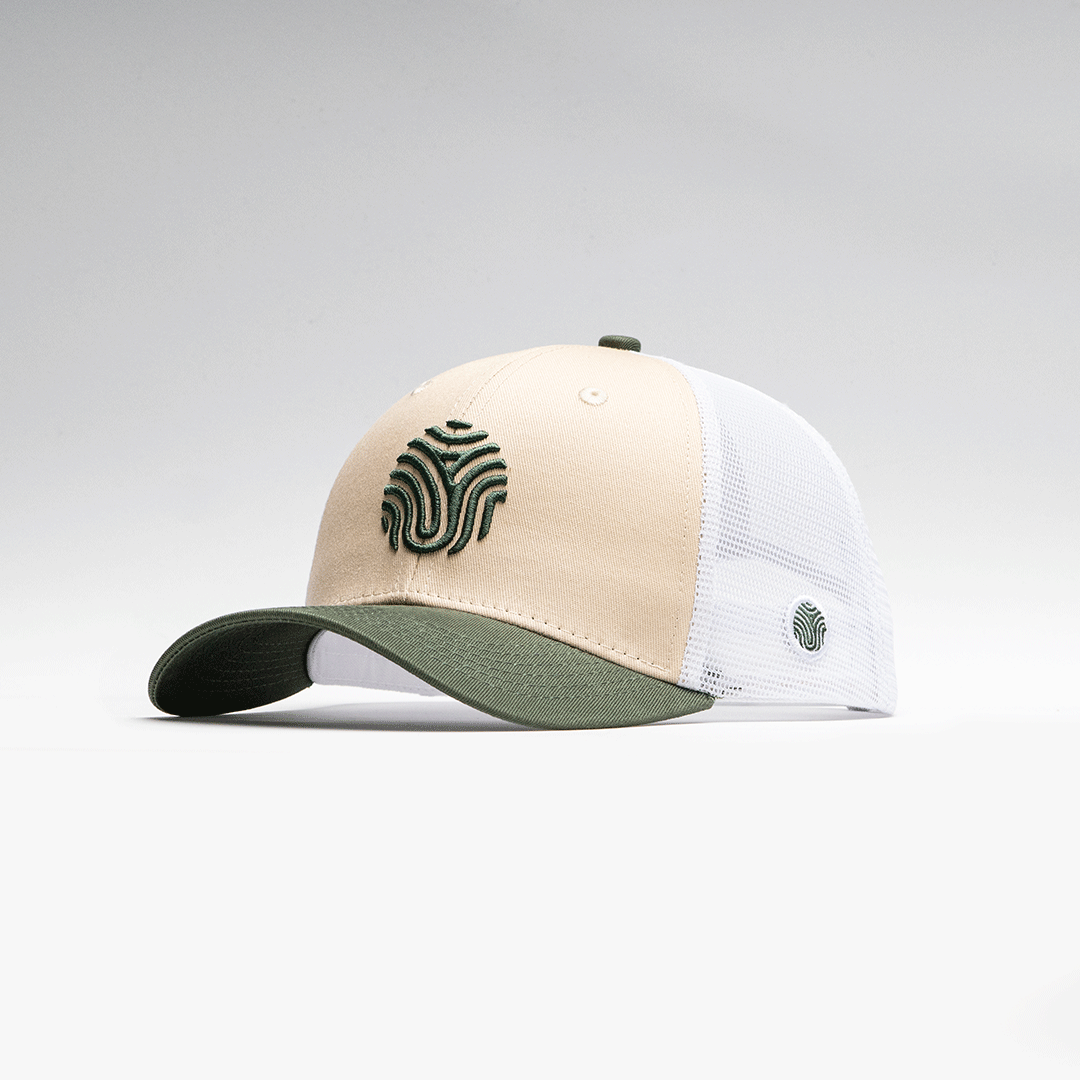 GORRA IDENTIDAD - CREMA CON VERDE