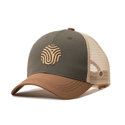 GORRA TRUCKER IDENTIDAD - Verde Militar con Café