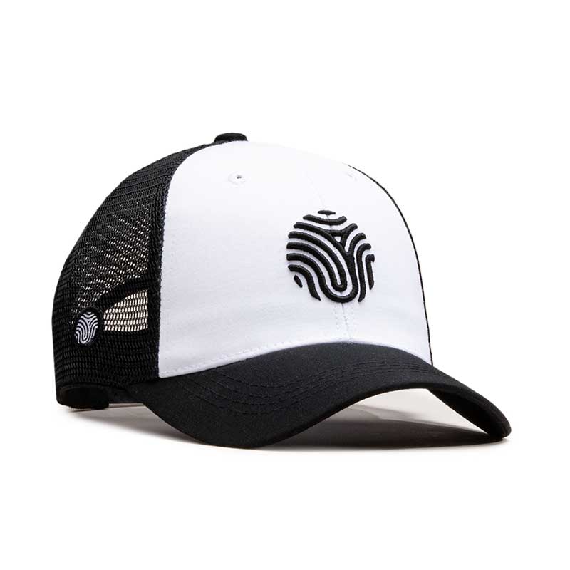 GORRA TRUCKER IDENTIDAD - NEGRO CON BLANCO