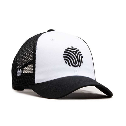 GORRA TRUCKER IDENTIDAD - NEGRO CON BLANCO