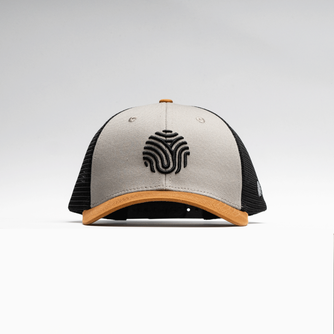 GORRA IDENTIDAD - GRIS CON CAFE