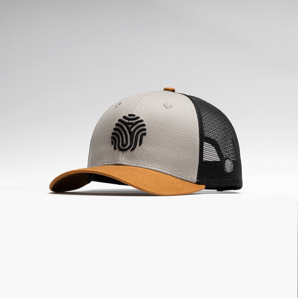 GORRA IDENTIDAD - GRIS CON CAFE