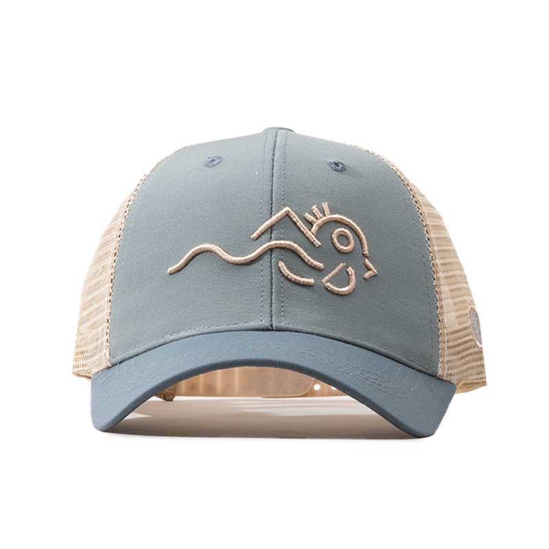 GORRA TRUCKER QUETZAL - Gris con beige