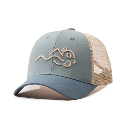 GORRA TRUCKER QUETZAL - Gris con beige