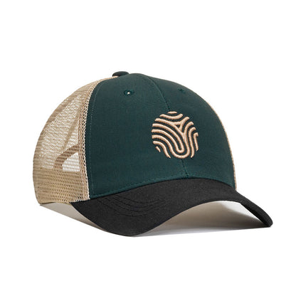 GORRA TRUCKER IDENTIDAD - Verde esmeralda con negro