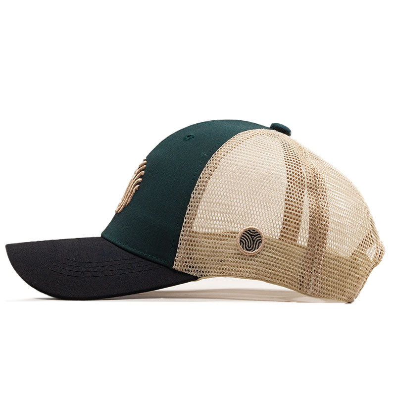 GORRA TRUCKER IDENTIDAD - Verde esmeralda con negro