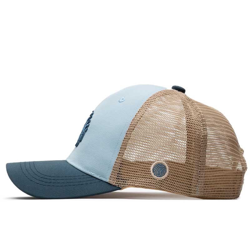 GORRA TRUCKER IDENTIDAD - Beige y Azul