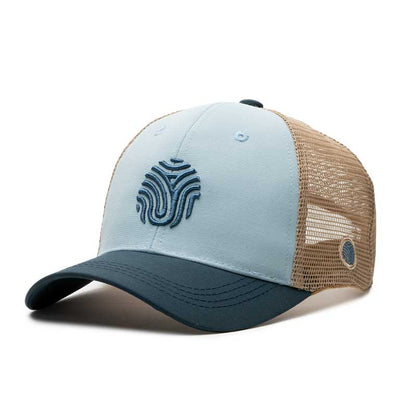 GORRA TRUCKER IDENTIDAD - Beige y Azul