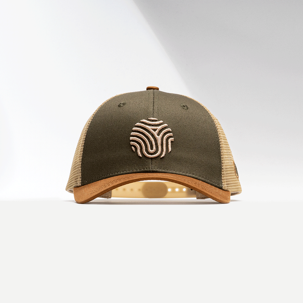GORRA IDENTIDAD - VERDE CON CAFE