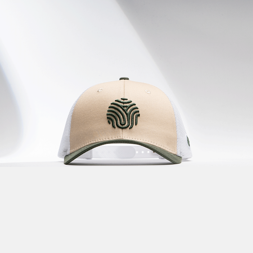 GORRA IDENTIDAD - CREMA CON VERDE