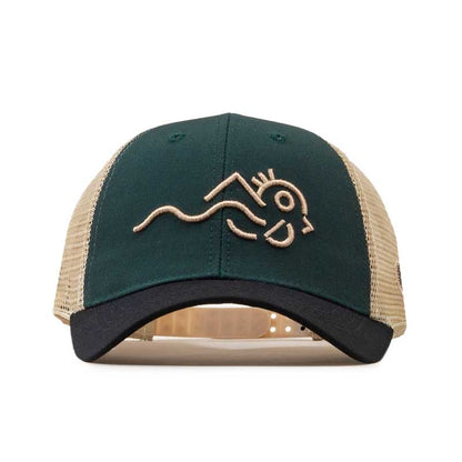 GORRA TRUCKER QUETZAL- Verde esmeralda con negro